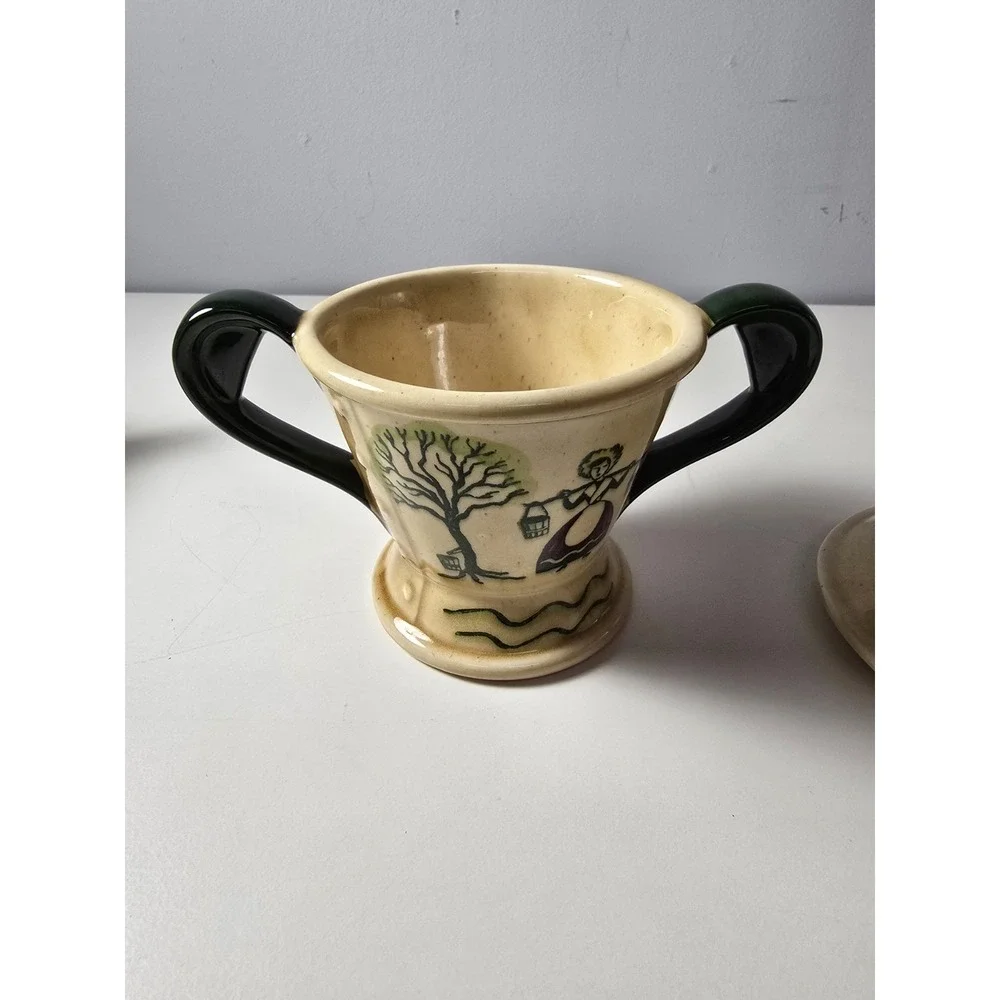 Metlox Poppytrail Homestead Provincial Creamer and Sugar Bowl With‎ Lid